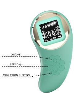 Pretty Love - Grüne vibrierende Eiermine Fernbedienung