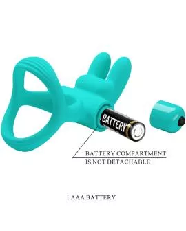 PRETTY LOVE - DANTE GREEN RABBIT VIBRATORRING