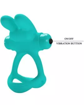 PRETTY LOVE - DANTE GREEN RABBIT VIBRATORRING