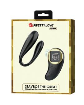 PRETTY LOVE - NATHAN DOUBLE PLEASURE VIBRATOR MIT FERNBEDIENUNG