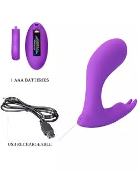 Pretty Love - Idabelle Vibrationspulsator Fernbedienung Violett