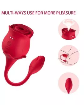 ARMONY - ROSA KLITORIS-SAUGER & VIBRATOR 10 MODI ROT
