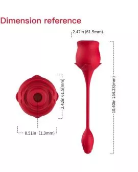 ARMONY - ROSA KLITORIS-SAUGER & VIBRATOR 10 MODI ROT