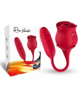 ARMONY - ROSEKNIGTH LECKT VIBRIERENDEN CLIT UND VIBRATOR ROT