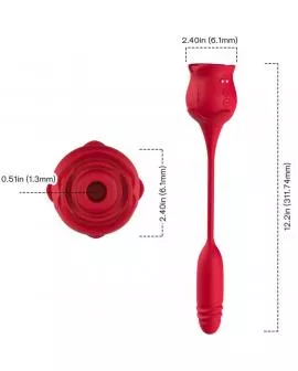 ARMONY - ROSEKNIGTH LECKT VIBRIERENDEN CLIT UND VIBRATOR ROT