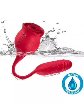 ARMONY - ROSEKNIGTH LECKT VIBRIERENDEN CLIT UND VIBRATOR ROT
