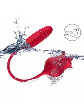 ARMONY - ROSELIP LECKT VIBRIERENDEN CLIT UND VIBRATOR ROT