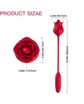 ARMONY - ROSELIP LECKT VIBRIERENDEN CLIT UND VIBRATOR ROT