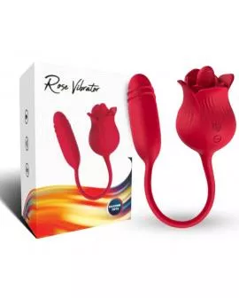 ARMONY - ROSELIP LECKT VIBRIERENDEN CLIT UND VIBRATOR ROT