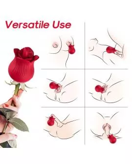 ARMONY - ROSA VIBRATOR & STIMULATOR ROT