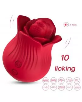ARMONY - ROSA VIBRATOR & STIMULATOR ROT