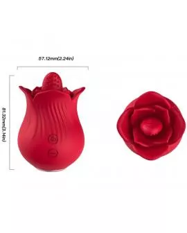 ARMONY - ROSA VIBRATOR & STIMULATOR ROT