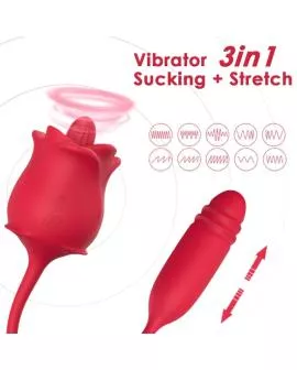ARMONY - ROSA STIMULATOR & VIBRATOR COLA RED