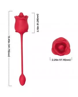 ARMONY - ROSA STIMULATOR & VIBRATOR COLA RED