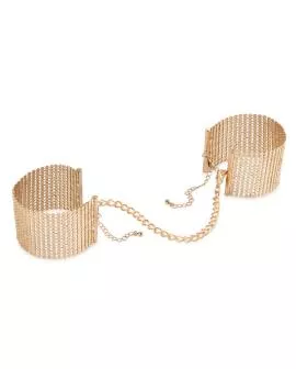 Bijoux Désir Métallique - Goldene Handschellen Metallgewebe