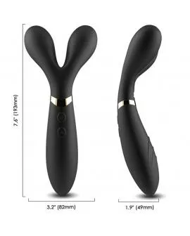 ARMONY - Y-WAND MASSAGER & VIBRATOR DOPPELKOPF SCHWARZ