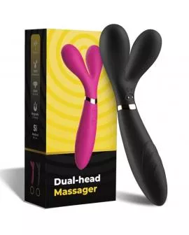ARMONY - Y-WAND MASSAGER & VIBRATOR DOPPELKOPF SCHWARZ