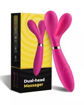 ARMONY - Y-WAND MASSAGER & VIBRATOR DOPPELKOPF FUCHSIA