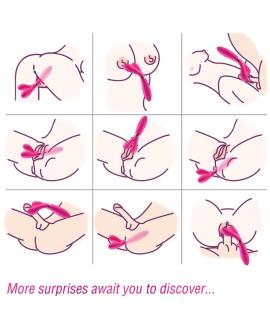 ARMONY - Y-WAND MASSAGER & VIBRATOR DOPPELKOPF FUCHSIA