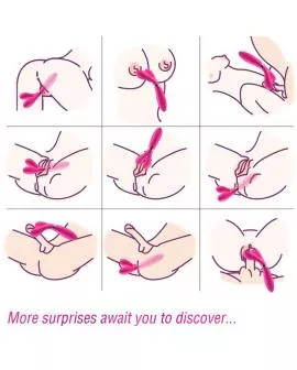 ARMONY - Y-WAND MASSAGER & VIBRATOR DOPPELKOPF FUCHSIA