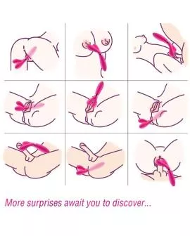 ARMONY - Y-WAND MASSAGER & VIBRATOR DOPPELKOPF FUCHSIA