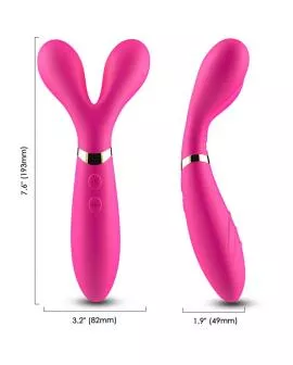 ARMONY - Y-WAND MASSAGER & VIBRATOR DOPPELKOPF FUCHSIA