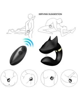 ARMONY - FOX VIBRATOR FÜR PAARE MIT FERNBEDIENUNG SCHWARZ