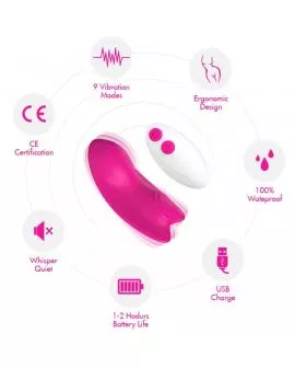 ARMONY - BUTTERFLY TRAGBARES HÖSCHEN VIBRATOR FERNBEDIENUNG ROSA