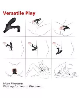 ARMONY - RANGER DOPPELVIBRATORRING FÜR PAARE SCHWARZ
