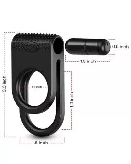 ARMONY - TWINS DOPPEL-VIBRATORRING FÜR PAARE SCHWARZ