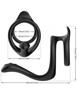 ARMONY - TAIL DOPPELTER ANALRING SCHWARZ