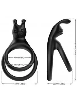 ARMONY - TENSY DOPPELTER KANINCHENRING SCHWARZ