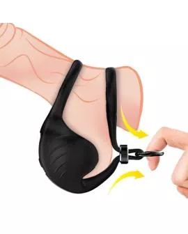 ARMONY - MANTA SCROTUM VIBRATOR RING FERNBEDIENUNG SCHWARZ