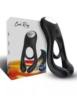 ARMONY - VEYRON DOPPEL-VIBRATOR-RINGSPIELZEUG FÜR PAARE MIT FERNBEDIENUNG SCHWARZ