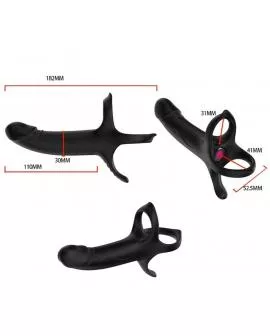 ARMONY - DILDO MIT RING & VIBRATOR FERNBEDIENUNG SCHWARZ