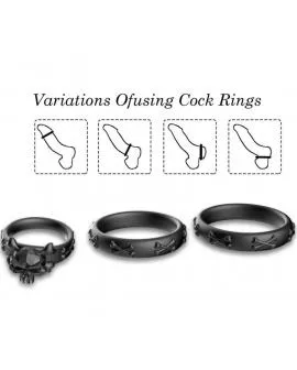 ARMONY - RINGE CALAVERA SILIKON SCHWARZ