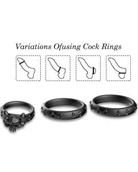 ARMONY - RINGE CALAVERA SILIKON SCHWARZ