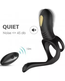 ARMONY - JOY JUMPER RINGVIBRATOR FÜR PAARE & ANALPLUG FERNBEDIENUNG SCHWARZ