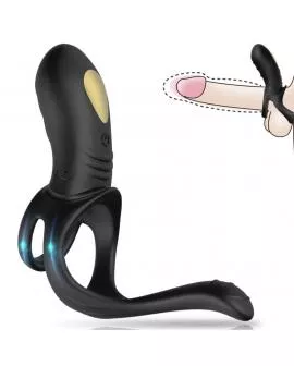ARMONY - JOY JUMPER RINGVIBRATOR FÜR PAARE & ANALPLUG SCHWARZ