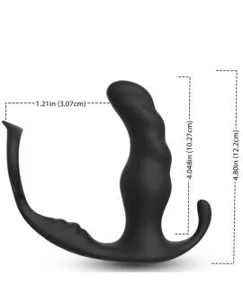ARMONY - KNIGHT VIBRATOR ANAL PROSTATA & RING FERNBEDIENUNG SCHWARZ