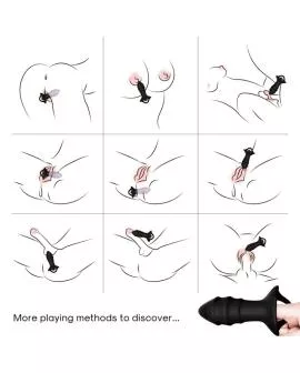 ARMONY - KYLIN FINGERVIBRATOR & ANALPLUG FERNBEDIENUNG SCHWARZ