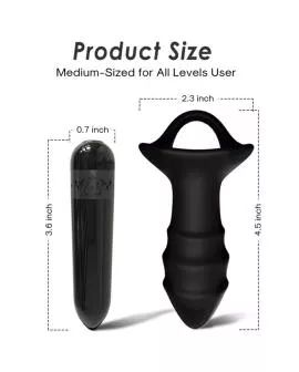 ARMONY - KYLIN FINGERVIBRATOR & ANALPLUG FERNBEDIENUNG SCHWARZ