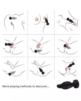 ARMONY - VIBRATOR & ANALPLUG FERNBEDIENUNG SCHWARZ