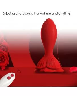 ARMONY - ROSA VIBRATOR & ANALPLUG KLEINE FERNBEDIENUNG ROT