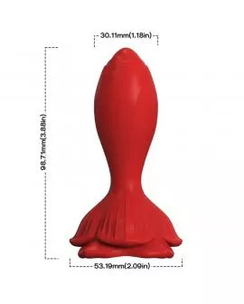 ARMONY - ROSA VIBRATOR & ANALPLUG KLEINE FERNBEDIENUNG ROT