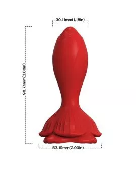 ARMONY - ROSA VIBRATOR & ANALPLUG KLEINE FERNBEDIENUNG ROT