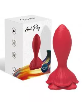 ARMONY - ROSA VIBRATOR & ANALPLUG KLEINE FERNBEDIENUNG ROT