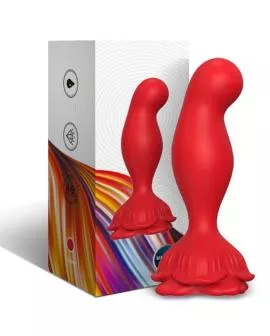 ARMONY - ROSA VIBRATOR & ANALPLUG FERNBEDIENUNG ROT