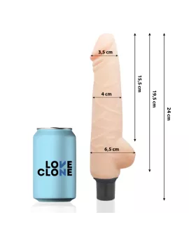 Loveclone Harald Selbstschmierender Vibrator 24 cm - 4 cm