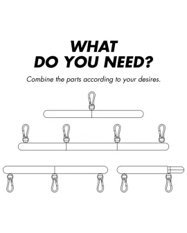 Verstellbare Bondage Trennstange - Fetish Submissive 4er Set